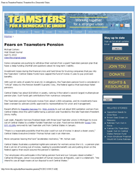 failing teamsters pensions